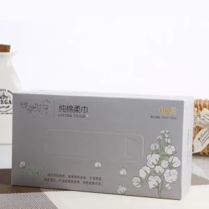 Spunlace tise koton Tisi sèk tiyo